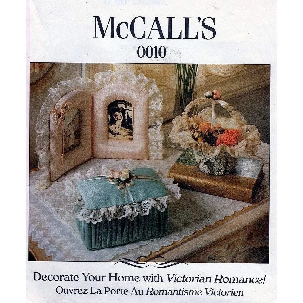 McCalls 0010 Victorian Magic Pattern For Home‎ Decor Accessories